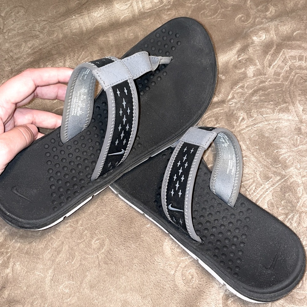 Nike flip flops!